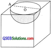 GSEB Solutions Class 10 Maths Chapter 13 Surface Areas and Volumes Ex 13.1
