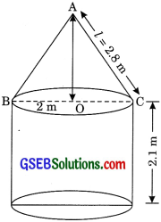 GSEB Solutions Class 10 Maths Chapter 13 Surface Areas and Volumes Ex 13.1