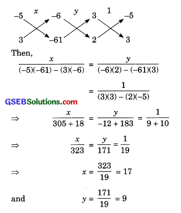 GSEB Solutions Class 10 Maths Chapter 3 Pair of Linear Equations in Two Variables Ex 3.5 19