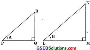 GSEB Solutions Class 10 Maths Chapter 8 Introduction to Trigonometry Ex 8.1