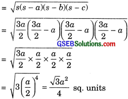 GSEB Solutions Class 9 Maths Chapter 12 Heron’s Formula Ex 12.1