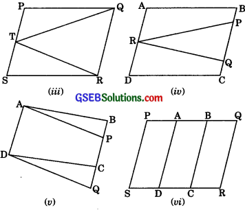 GSEB Solutions Class 9 Maths Chapter 9 Areas of Parallelograms and Triangles Ex 9.1