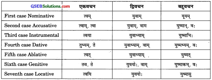 GSEB Solutions Class 10 Sanskrit अभ्यास 1 पुनरावर्तन और क्रियापद-परिचयः