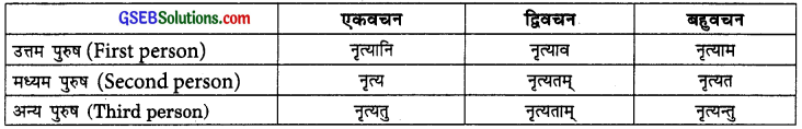 GSEB Solutions Class 10 Sanskrit अभ्यास 1 पुनरावर्तन और क्रियापद-परिचयः