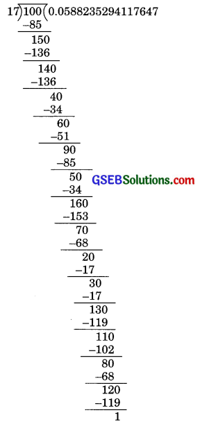 GSEB Solutions Class 9 Maths Chapter 1 Number Systems Ex 1.3