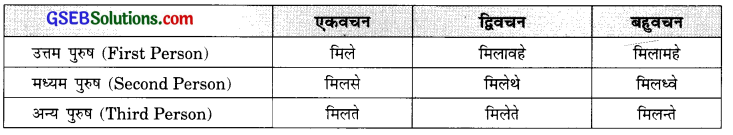 GSEB Solutions Class 9 Sanskrit अभ्यास 3 क्रियापदानि