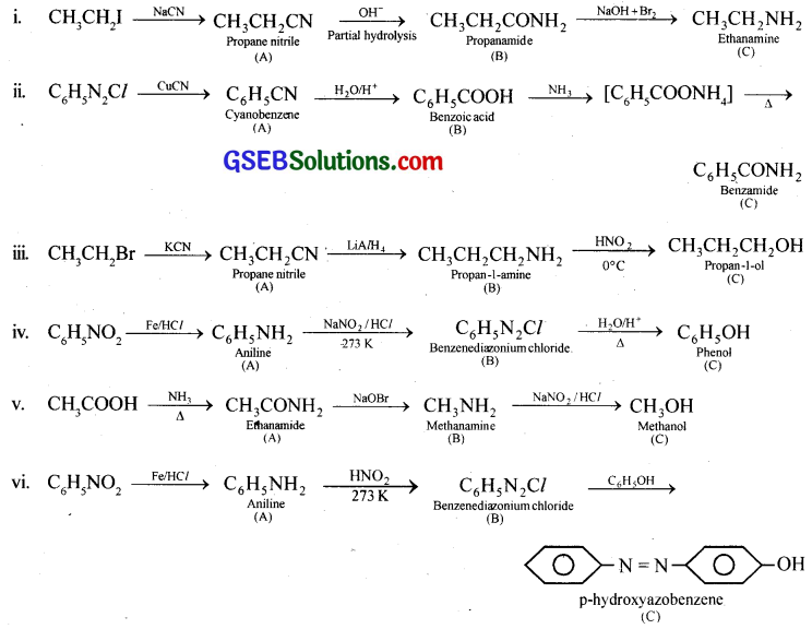GSEB Solutions Class 12 Chemistry Chapter 13 Amines 30