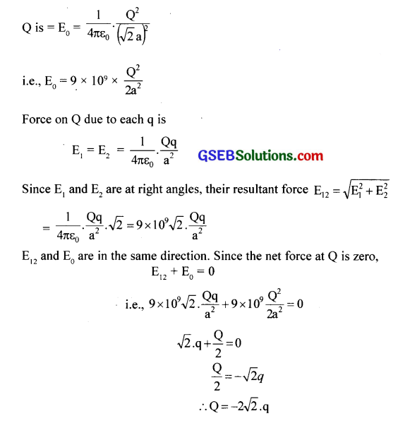 GSEB Solutions Class 12 Physics Chapter 1 Electric Charges and Fields 24