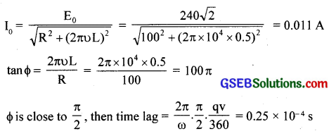GSEB Solutions Class 12 Physics Chapter 7 Alternating Current 7