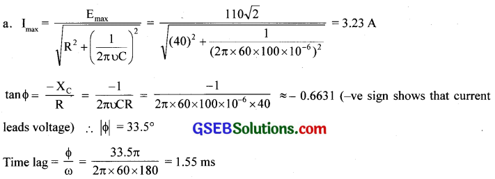 GSEB Solutions Class 12 Physics Chapter 7 Alternating Current 8