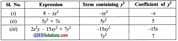 GSEB Solutions Class 7 Maths Chapter 12 Algebraic Expressions Ex 12.1 9