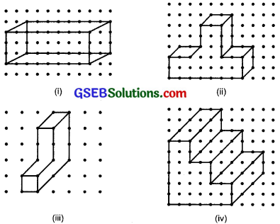 GSEB Solutions Class 7 Maths Chapter 15 Visualising Solid Shapes Ex 15.2 2