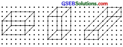 GSEB Solutions Class 7 Maths Chapter 15 Visualising Solid Shapes Ex 15.2 3