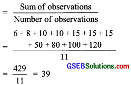 GSEB Solutions Class 7 Maths Chapter 3 Data Handling Ex 3.2 1