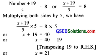GSEB Solutions Class 7 Maths Chapter 4 Simple Equations Ex 4.4 1