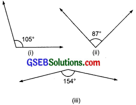 GSEB Solutions Class 7 Maths Chapter 5 Lines and Angles Ex 5.1 2