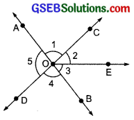 GSEB Solutions Class 7 Maths Chapter 5 Lines and Angles Ex 5.1 4