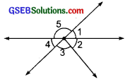 GSEB Solutions Class 7 Maths Chapter 5 Lines and Angles Ex 5.1 5
