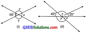 GSEB Solutions Class 7 Maths Chapter 5 Lines and Angles Ex 5.1 7