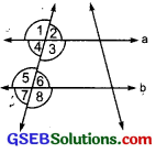 GSEB Solutions Class 7 Maths Chapter 5 Lines and Angles Ex 5.2 1