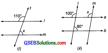 GSEB Solutions Class 7 Maths Chapter 5 Lines and Angles Ex 5.2 4