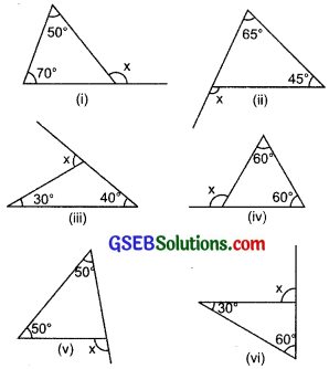 GSEB Solutions Class 7 Maths Chapter 6 The Triangles and Its Properties Ex 6.2 1