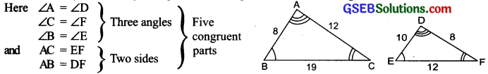 GSEB Solutions Class 7 Maths Chapter 7 Congruence of Triangles Ex 7.2 13