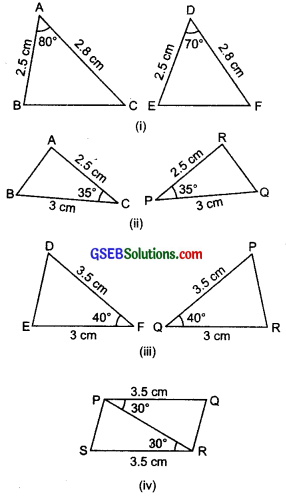 GSEB Solutions Class 7 Maths Chapter 7 Congruence of Triangles InText Questions 10