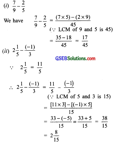 GSEB Solutions Class 7 Maths Chapter 9 Rational Numbers InText Questions 6