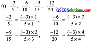 GSEB Solutions Class 7 Maths Chapter 9 Rational Numbers Ex 9.1 3