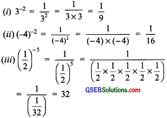 GSEB Solutions Class 8 Maths Chapter 12 Exponents and Powers Ex 12.1 img 1