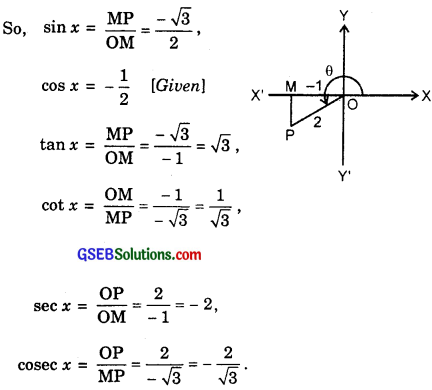 GSEB Solutions Class 11 Maths Chapter 3 Trigonometric Functions Ex 3.2 img 1