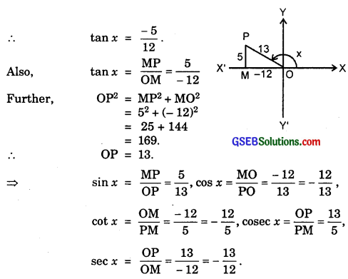 GSEB Solutions Class 11 Maths Chapter 3 Trigonometric Functions Ex 3.2 img 5