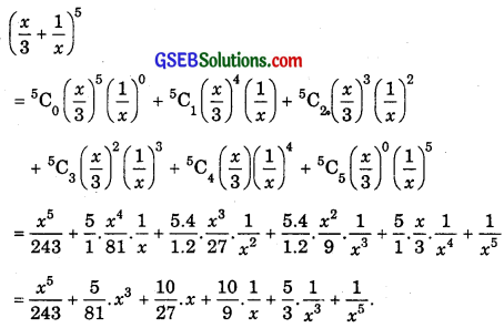 GSEB Solutions Class 11 Maths Chapter 8 Binomial Theorem Ex 8.1 img 2