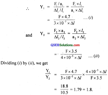 GSEB Solutions Class 11 Physics Chapter 9 Mechanical Properties of Solids img 1