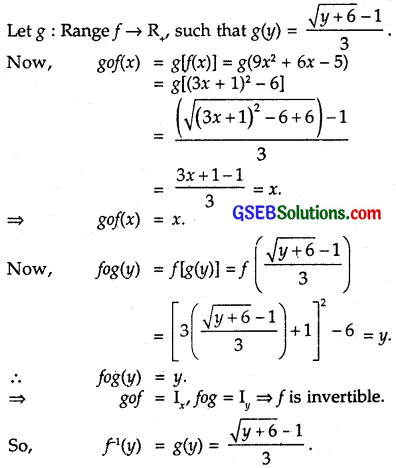 GSEB Solutions Class 12 Maths Chapter 1 Relations and Functions Ex 1.3 4