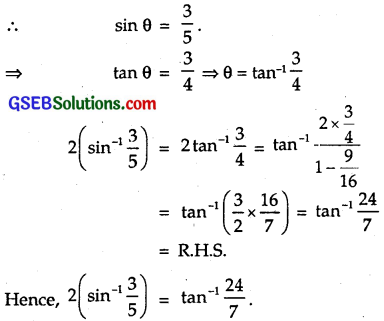 GSEB Solutions Class 12 Maths Chapter 2 Inverse Trigonometric Functions Miscellaneous Exercise 1