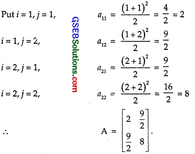 GSEB Solutions Class 12 Maths Chapter 3 Matrices Ex 3.1 1