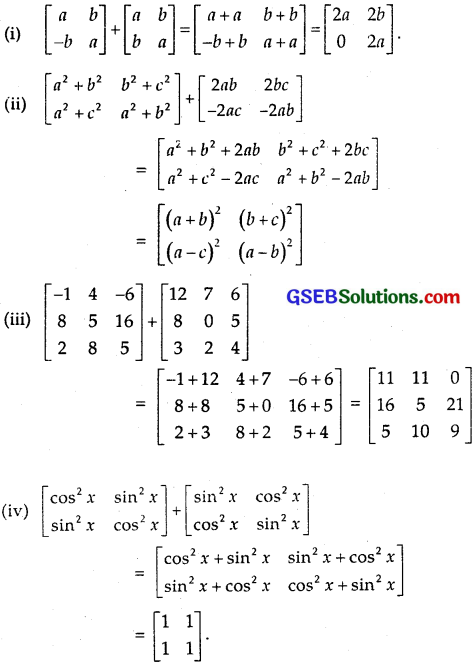 GSEB Solutions Class 12 Maths Chapter 3 Matrices Ex 3.2 2
