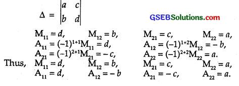 GSEB Solutions Class 12 Maths Chapter 4 Determinants Ex 4.4 1
