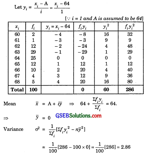 GSEB Solutions Class 11 Maths Chapter 15 Statistics Ex 15.2 img 11