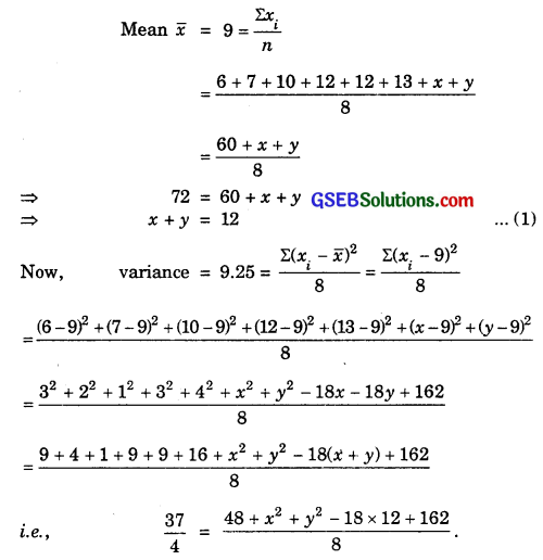 GSEB Solutions Class 11 Maths Chapter 15 Statistics Miscellaneous Exercise img 1