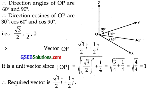 GSEB Solutions Class 12 Maths Chapter 10 Vector Algebra Miscellaneous Exercise img 1