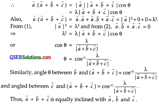 GSEB Solutions Class 12 Maths Chapter 10 Vector Algebra Miscellaneous Exercise img 12
