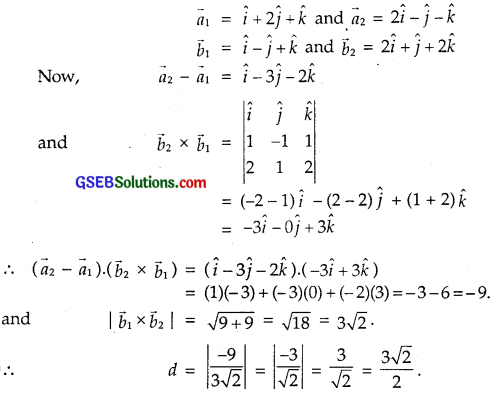 GSEB Solutions Class 12 Maths Chapter 11 Three Dimensional Geometry Ex 11.2 img 9