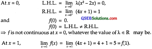 GSEB Solutions Class 12 Maths Chapter 5 Continuity and Differentiability Ex 5.1 5