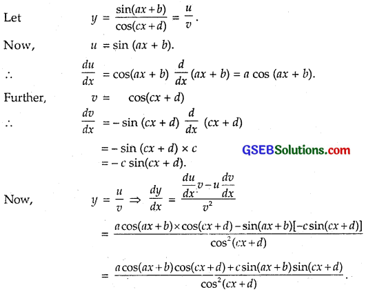 GSEB Solutions Class 12 Maths Chapter 5 Continuity and Differentiability Ex 5.2 1