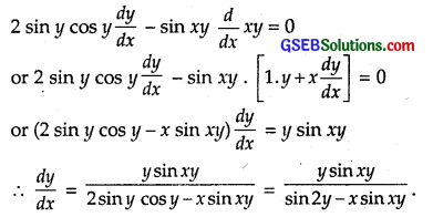 GSEB Solutions Class 12 Maths Chapter 5 Continuity and Differentiability Ex 5.3 2