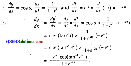 GSEB Solutions Class 12 Maths Chapter 5 Continuity and Differentiability Ex 5.4 3