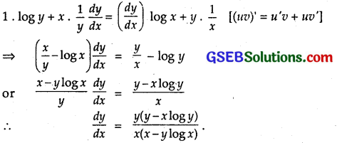 GSEB Solutions Class 12 Maths Chapter 5 Continuity and Differentiability Ex 5.5 15